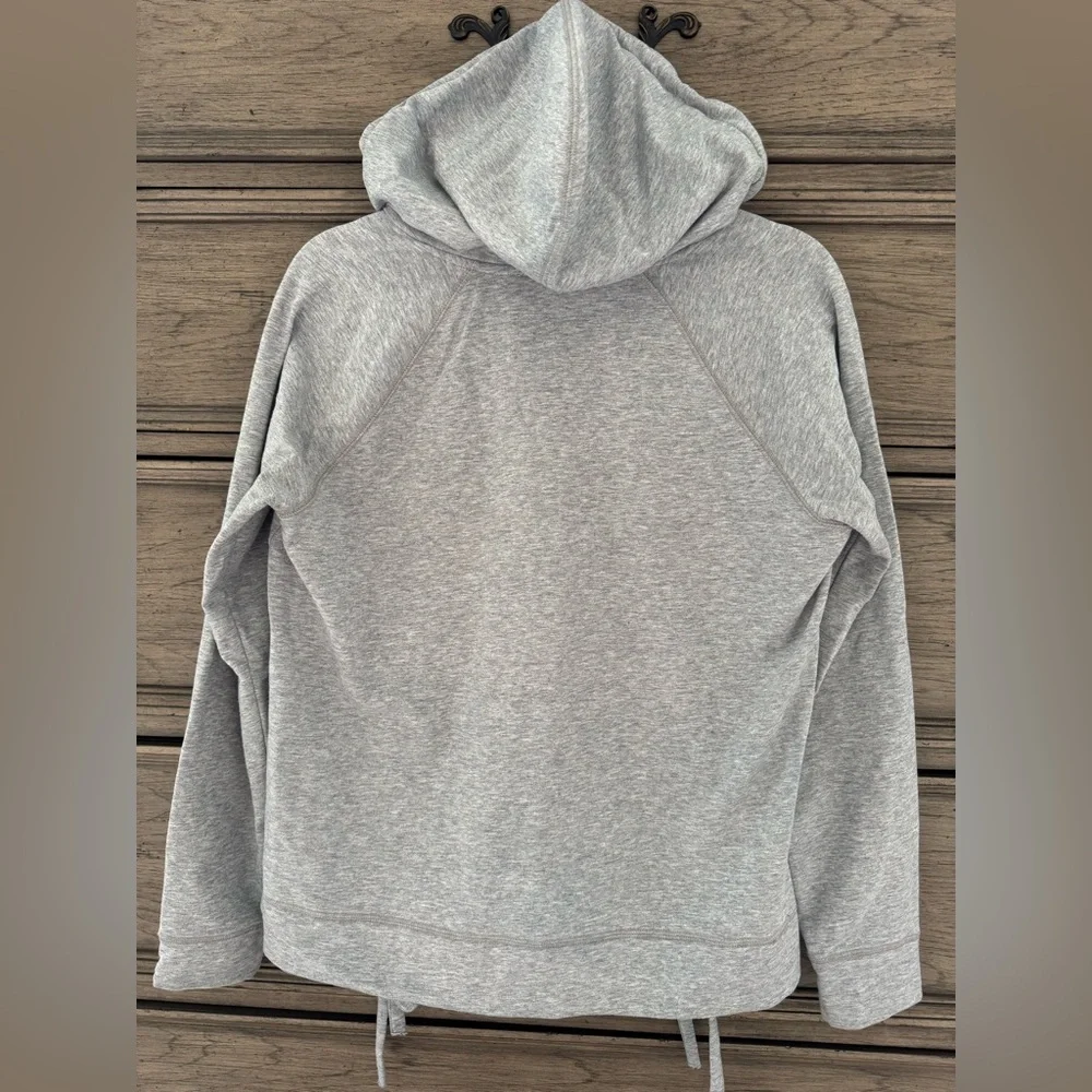 Michael Kors Hoodie EUC Gray Lace up Grommet Long Sleeve Tee Sweatshirt